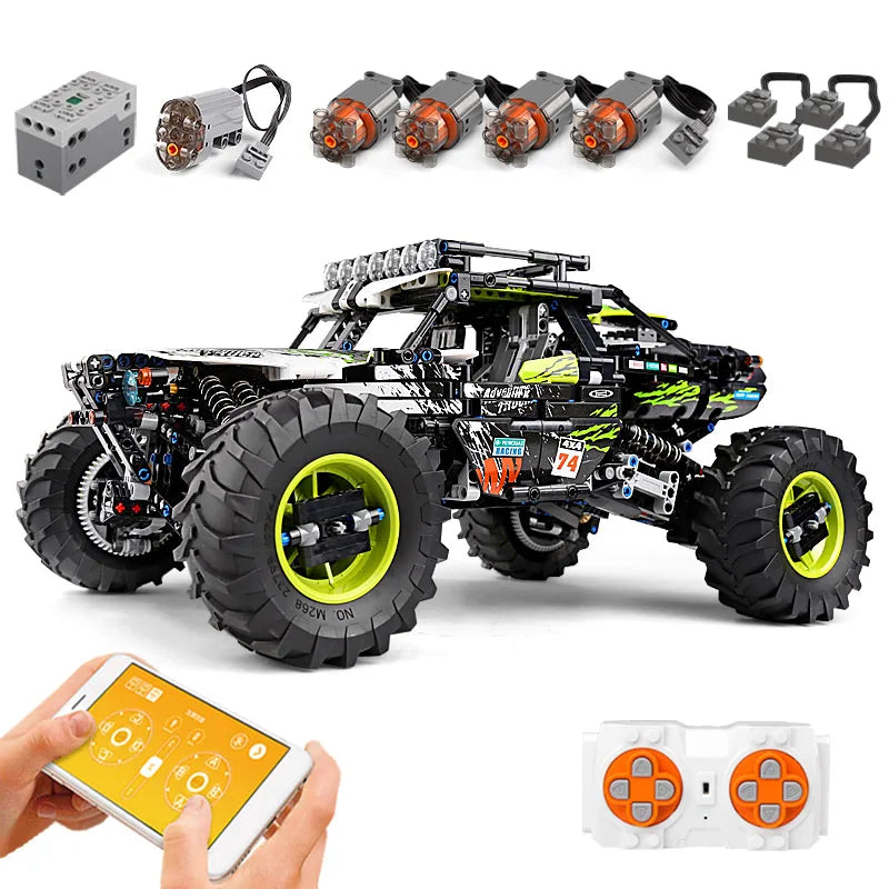 MOULD KING 18002 Technical RC Car Toys For Boys Building Blocks Remote Control Off-Road Car Terrain Climbing Buggy Truck Gifts