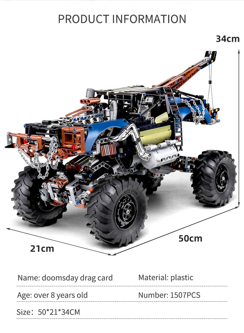 MOULD KING 18002 Technical RC Car Toys For Boys Building Blocks Remote Control Off-Road Car Terrain Climbing Buggy Truck Gifts