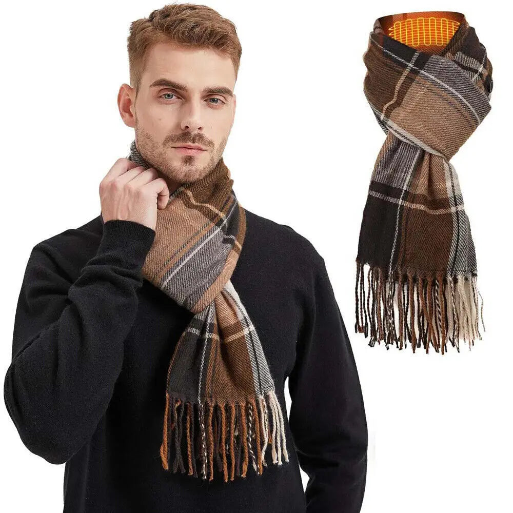 Smart Electric Heated Scarf Winter Neck Warmer Shawl USB Man/Woman Designer 2024
