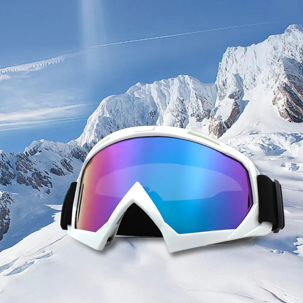 Motorcycle Glasses Windproof Snowboard Goggles Anti-Fog Cycling Sunglasses UV Protection for Winter Outdoor Sport