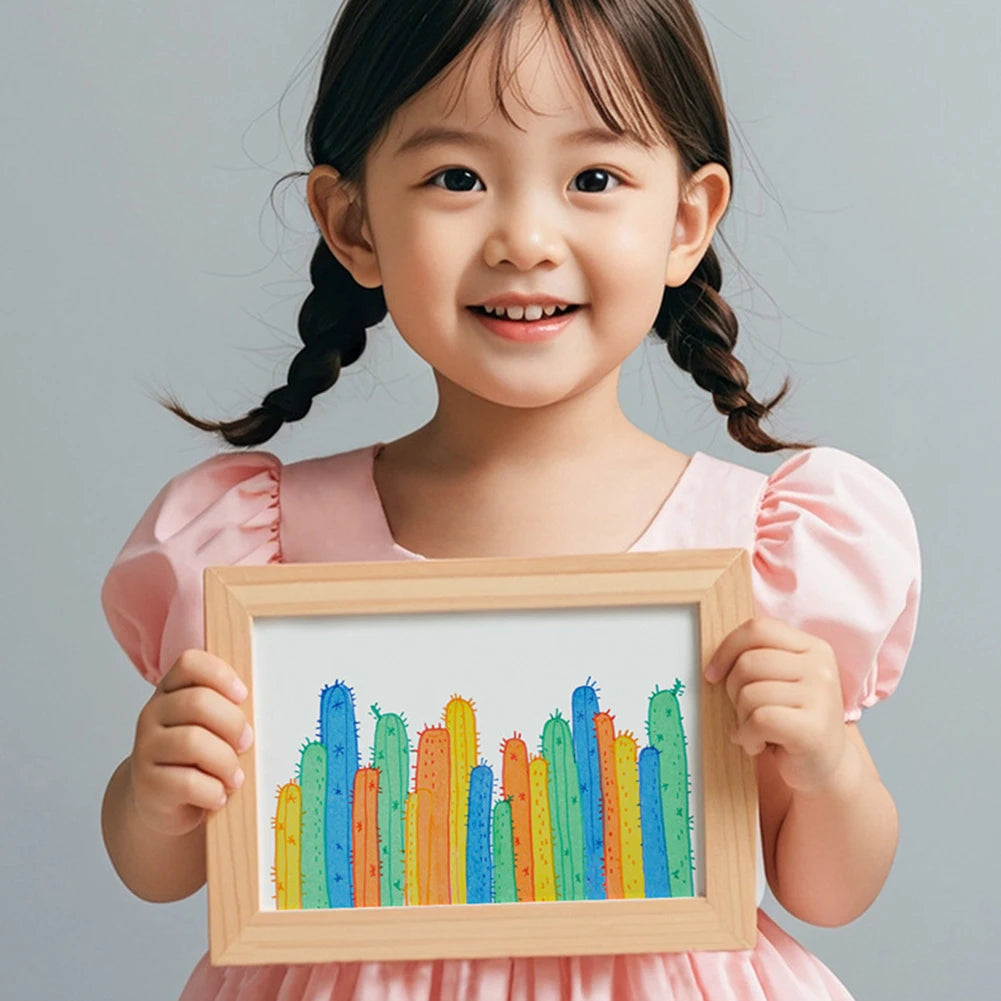 Squeegee Art Kids Paint Kit Childrens Painting Crafts Creativity Set DIY Rainbow Scratch Art Boys Girls Birthday Christmas Gifts