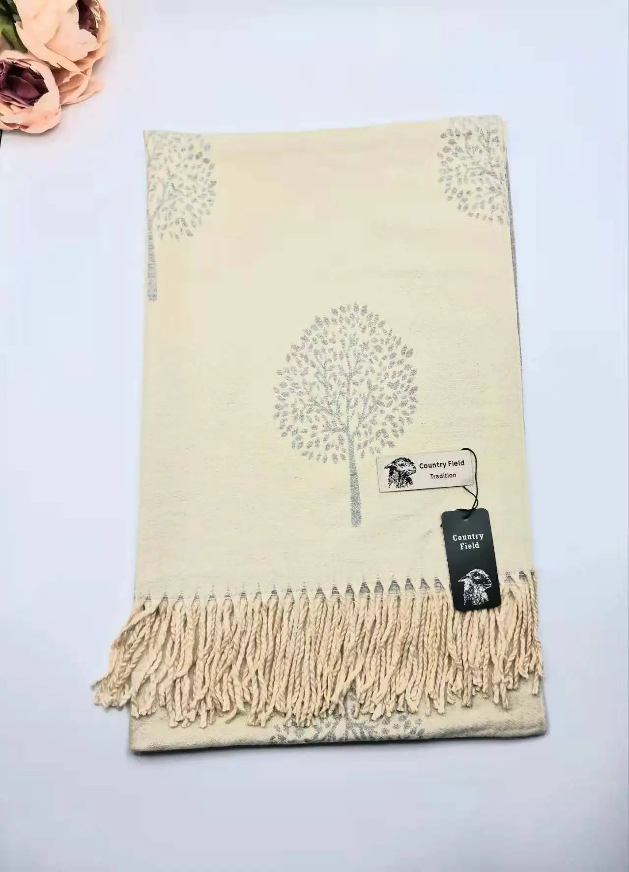 LUXURY Cotton SCARF MULBERRY TREE PRINT REVERSABLE SUPER SOFT SUMMER WINTER SPRING SCARF