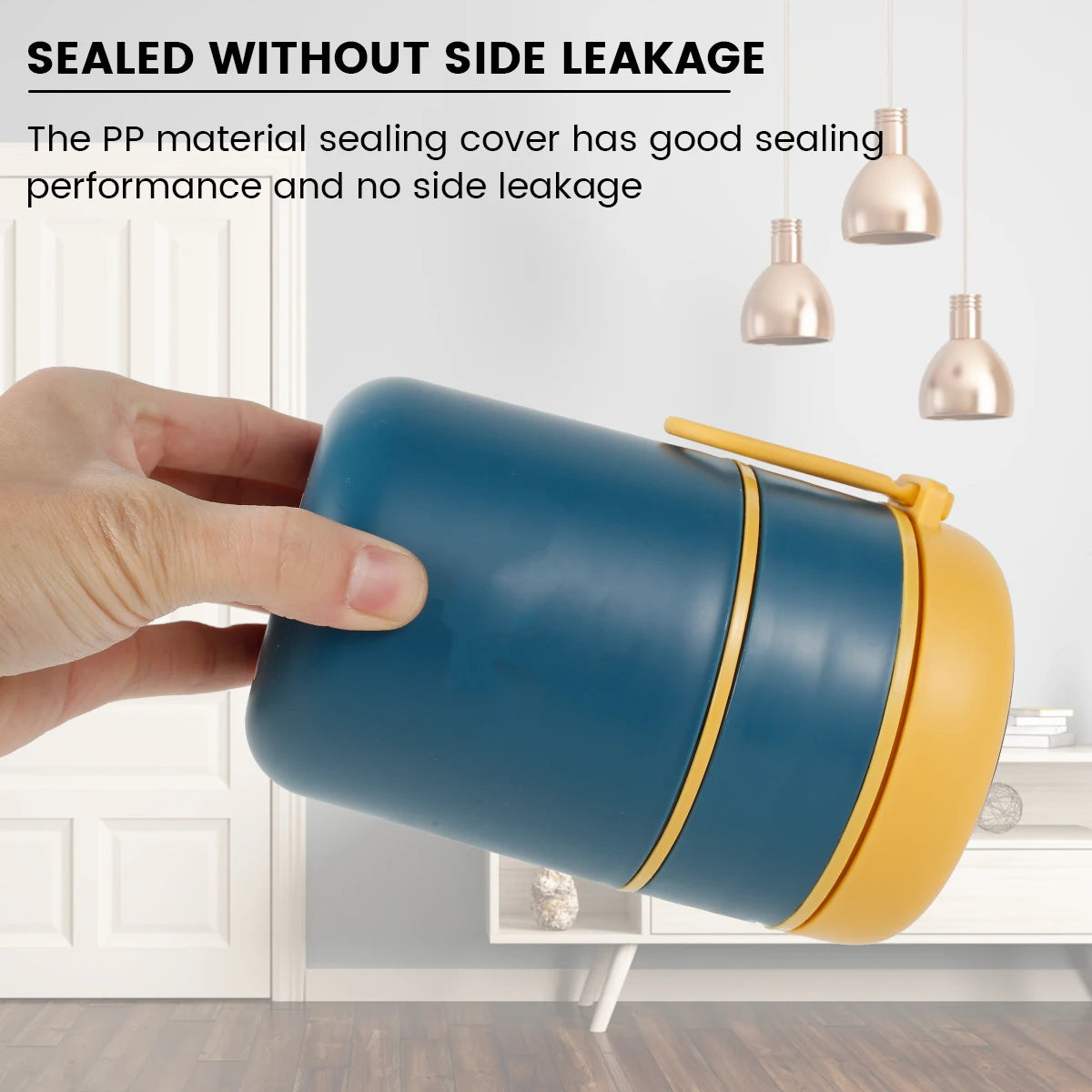 710ML Insulated Food Container Stainless Steel Vaccum Cup Soup Lunch Box with Foldable Spoon Thermo Keep Hot for School Child