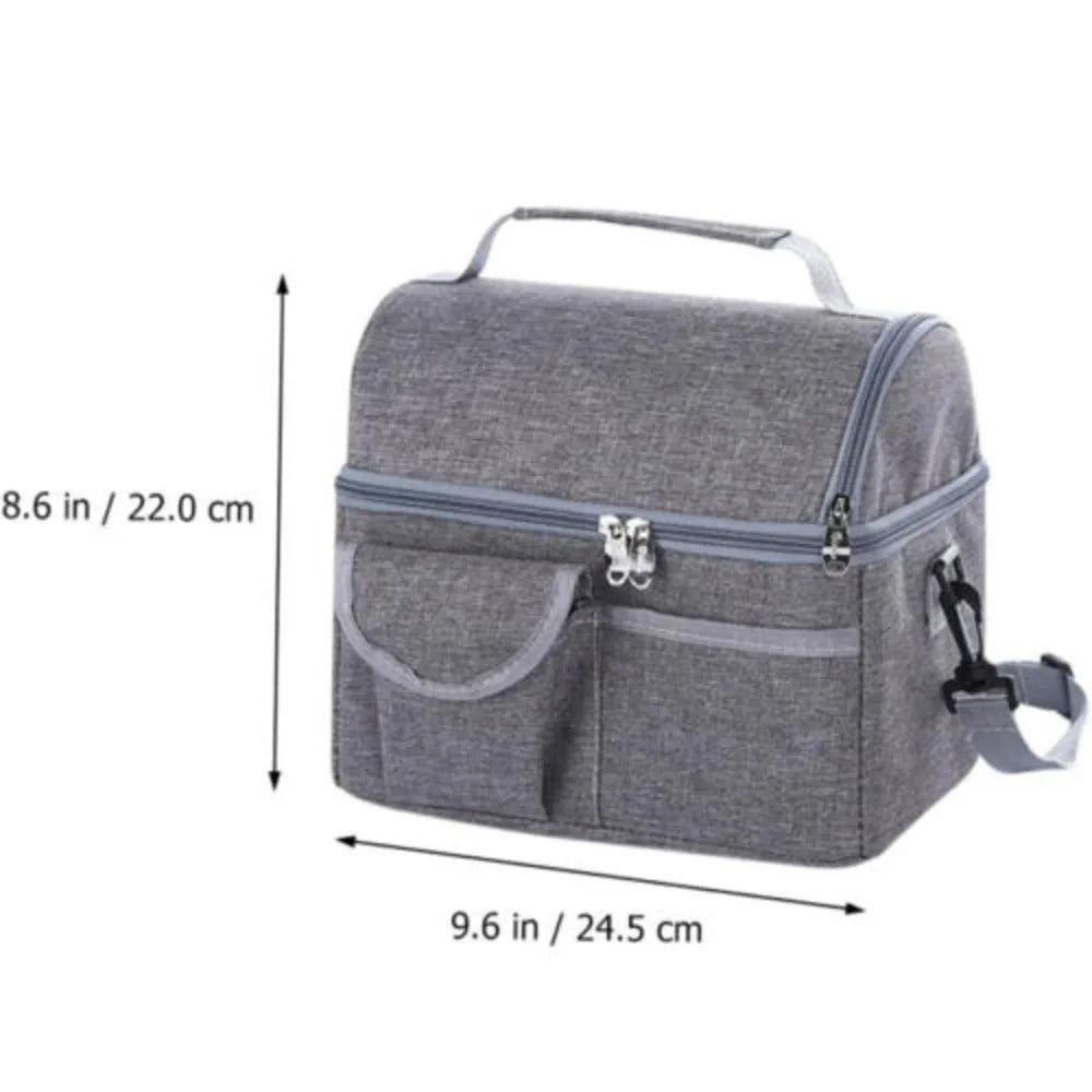 8L Thermal Insulated Cool Bag Picnic Adult Kids Food Storage Lunch Box