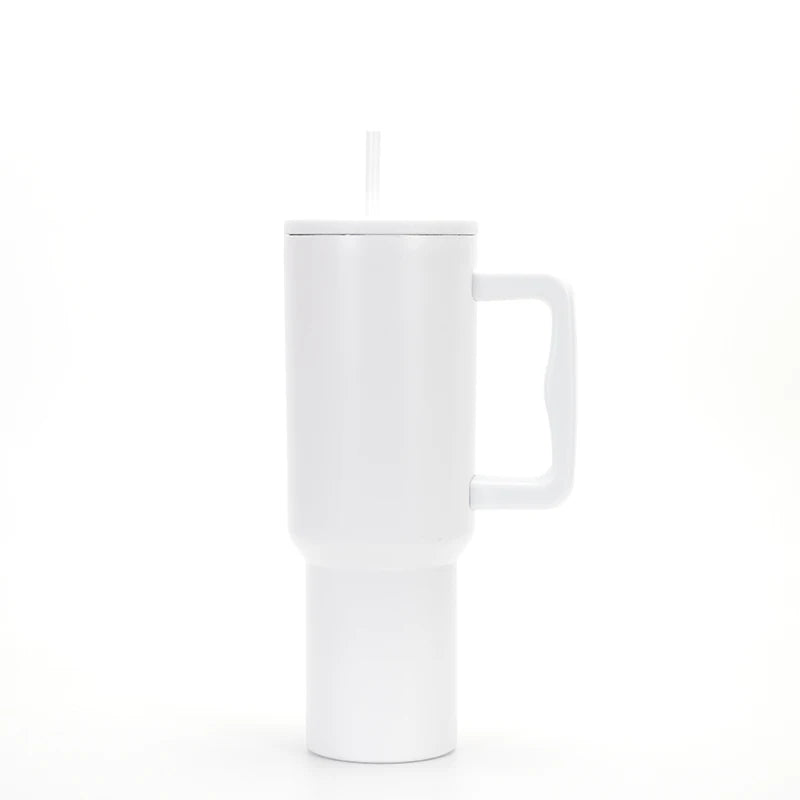 40 Oz Cup With Straw Lid Insulated Stainless Steel Water Bottle Tumbler
