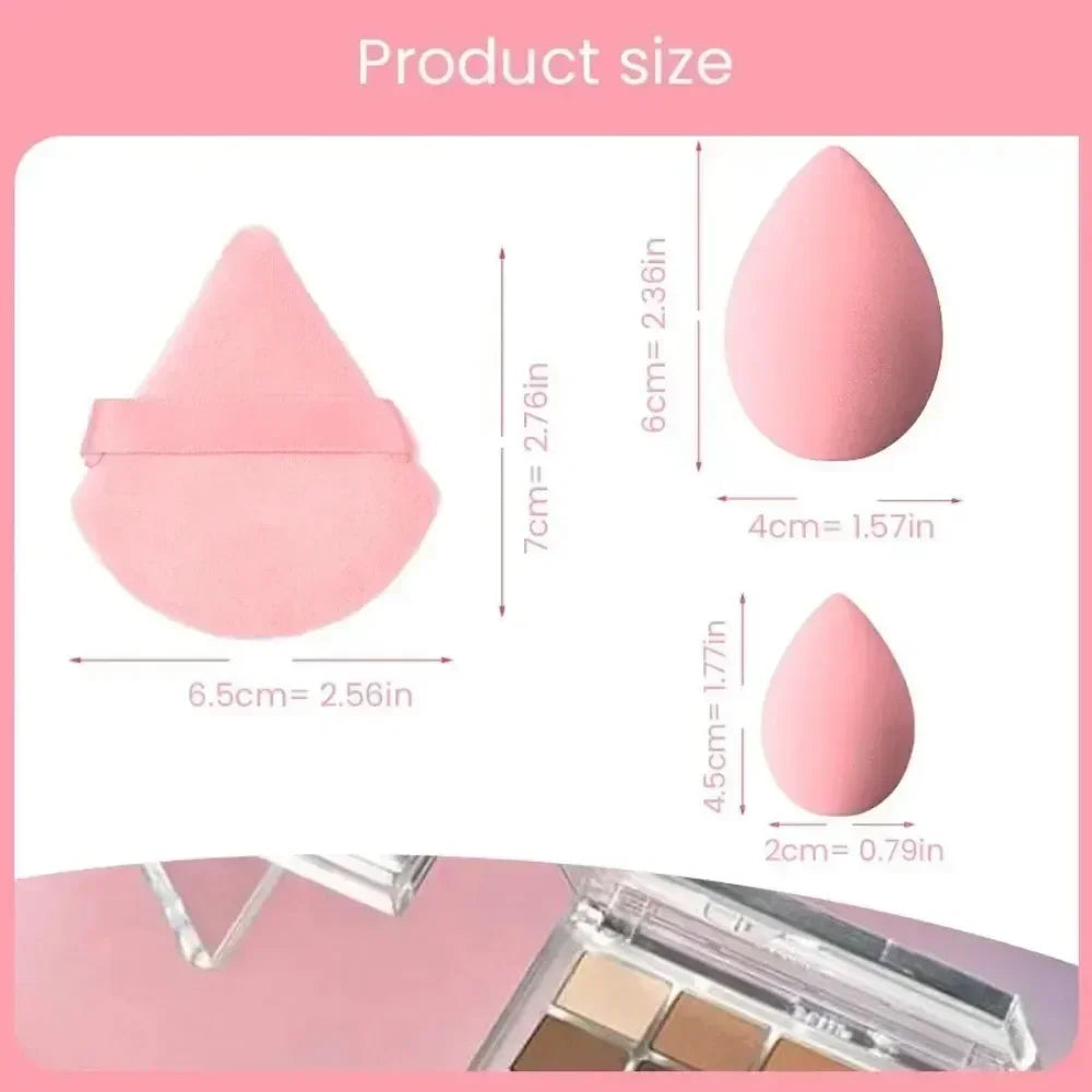 14Pcs Makeup Sponge Blender Beauty Egg with Storage Bottle Cosmetic Puff Foundation Sponges Powder Puffs Make Up Accessories