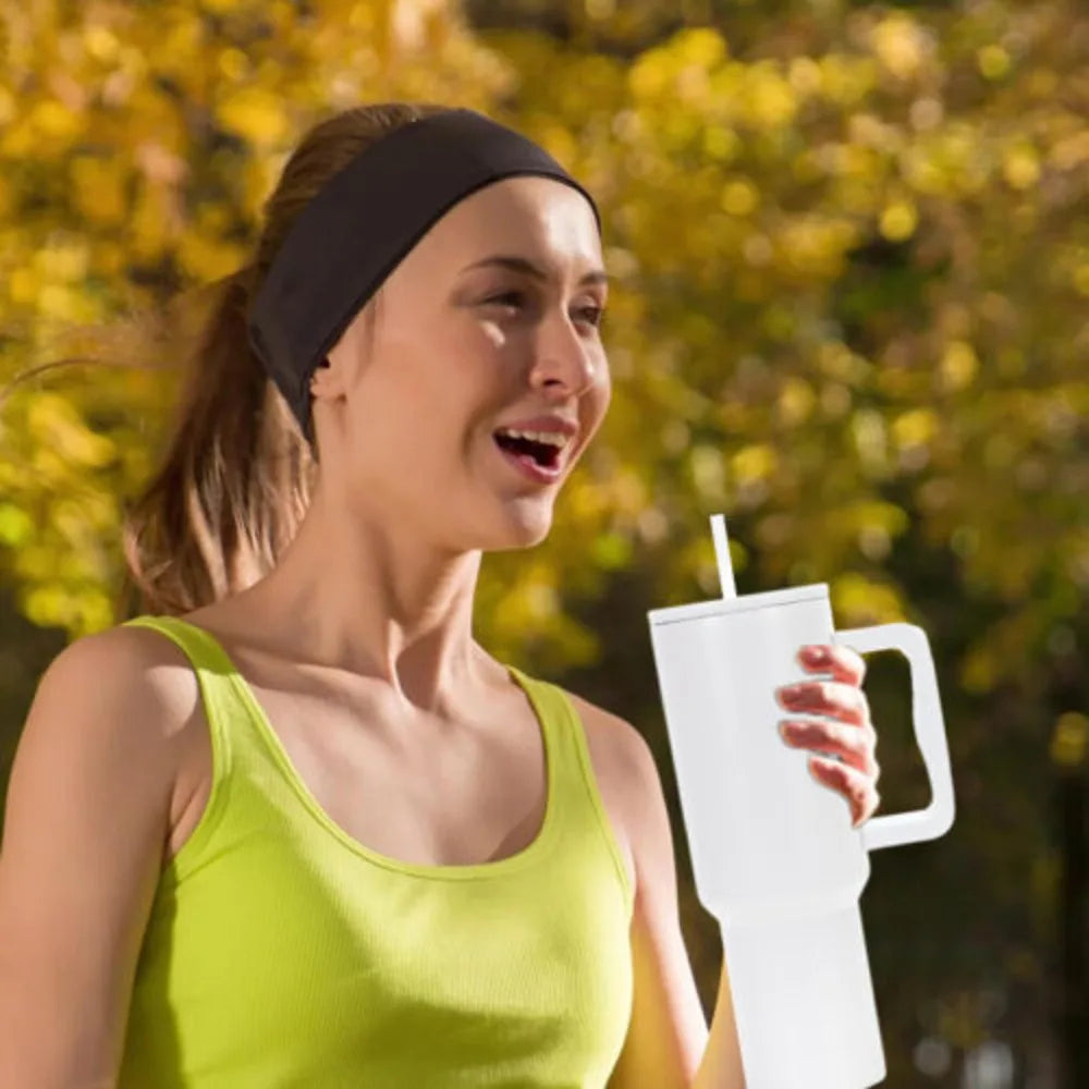 40 Oz Cup With Straw Lid Insulated Stainless Steel Water Bottle Tumbler