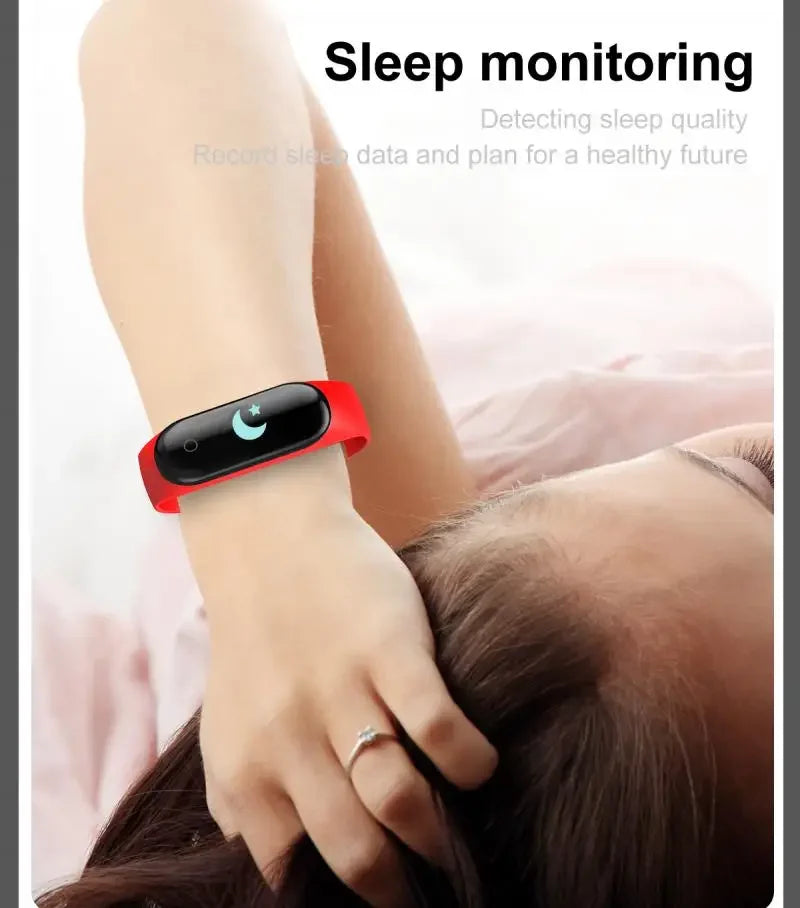 Smart Bracelet M4 M3 Band Color Screen Tracker Watch Heart Rate Blood Pressure Fitness Pedometer