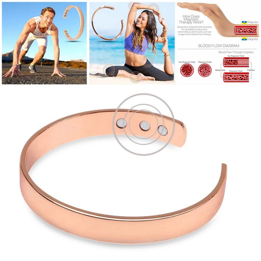 UK Bracelet Magnetic therapy Healing Bio Therapy Arthritis Pain Relief Bangle