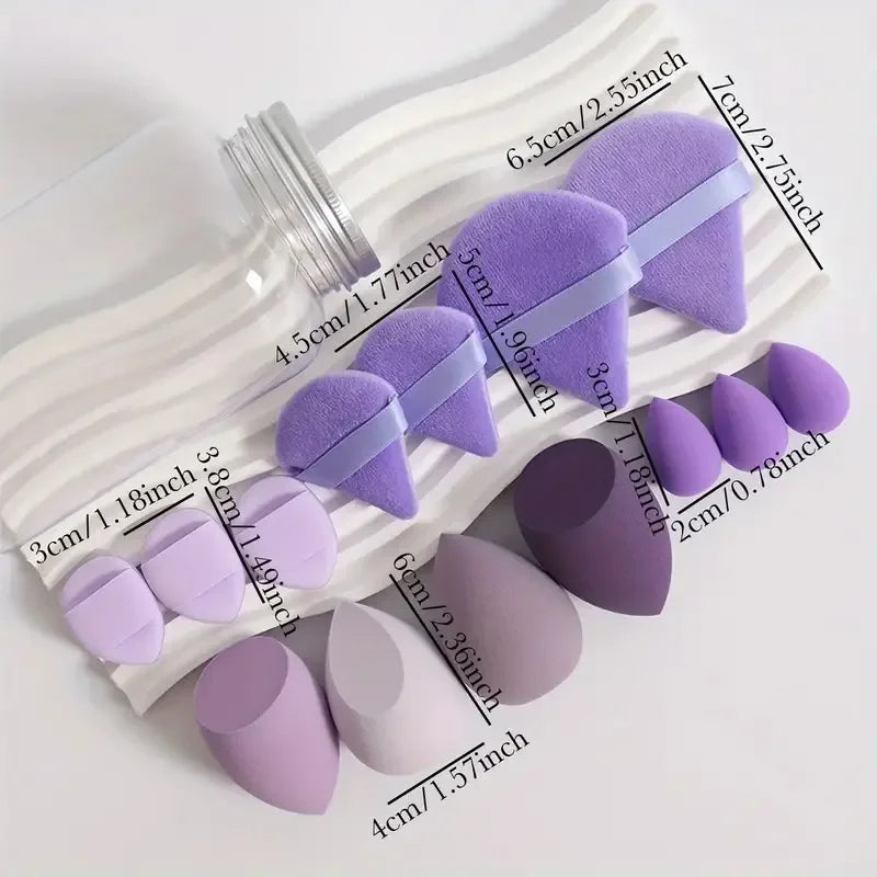 14Pcs Makeup Sponge Cosmetic Puff Foundation Sponges Blender Beauty Egg Powder Puffs Make Up Accessories Women Makeup Tools