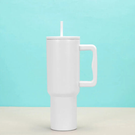 40 Oz Cup With Straw Lid Insulated Stainless Steel Water Bottle Tumbler