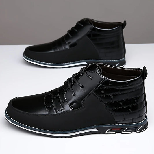 Dress Boots, Derby Shoes Boots, Casual Lace-up Walking Shoes