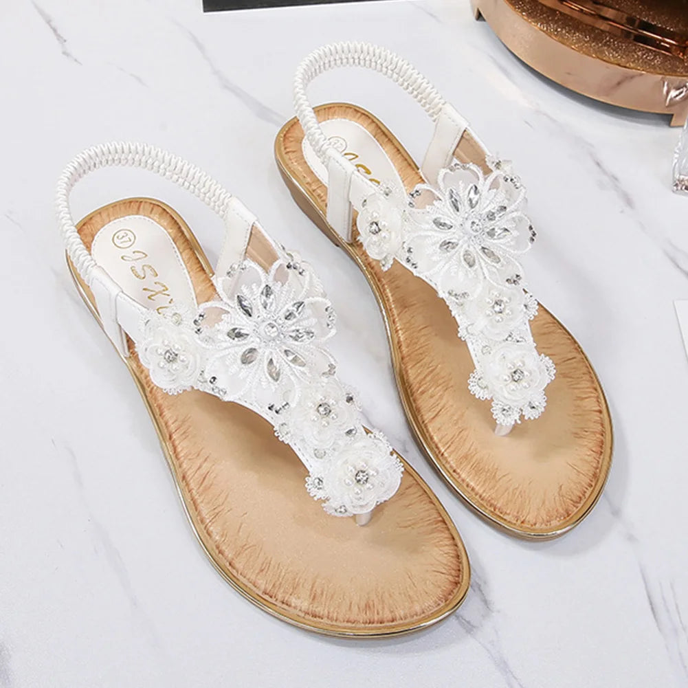 Women Thong Sandals with Arch Support Flat Sandals Summer Orthopedic Sandals Slip On Casual Sandals for Outdoor