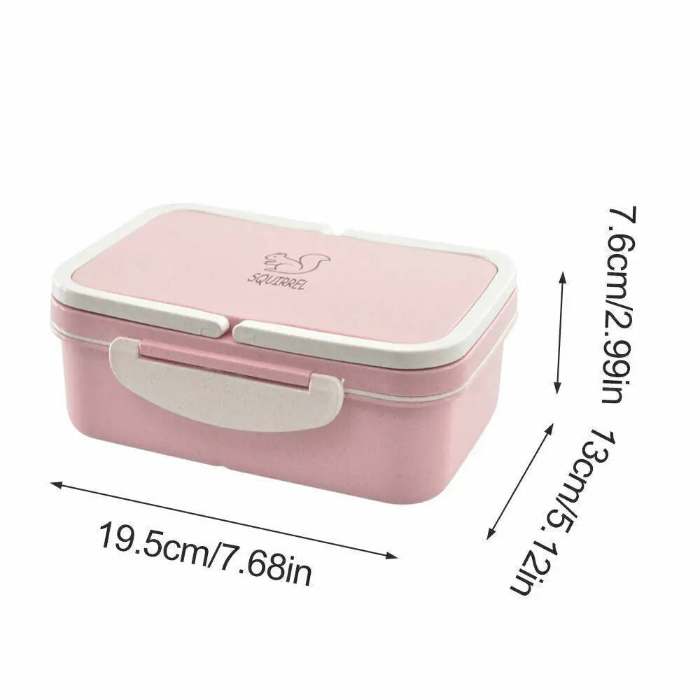 3 Compartment Box Lunch Warmer Adult Child Food Pantry