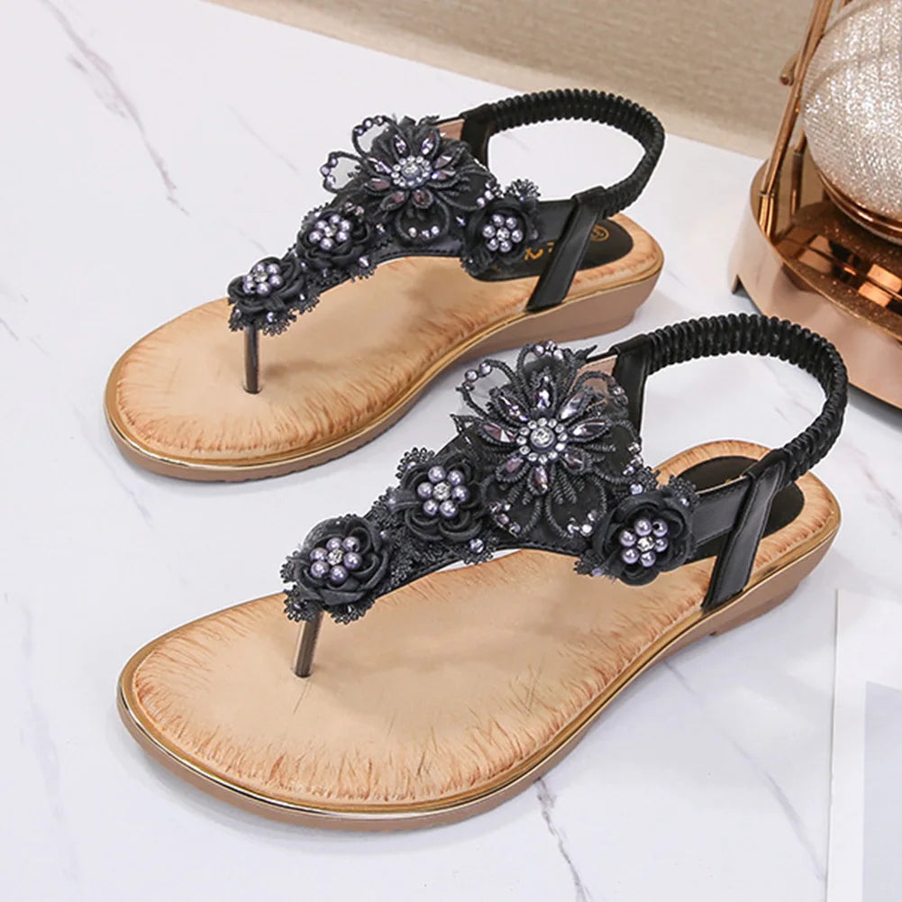 Women Thong Sandals with Arch Support Flat Sandals Summer Orthopedic Sandals Slip On Casual Sandals for Outdoor