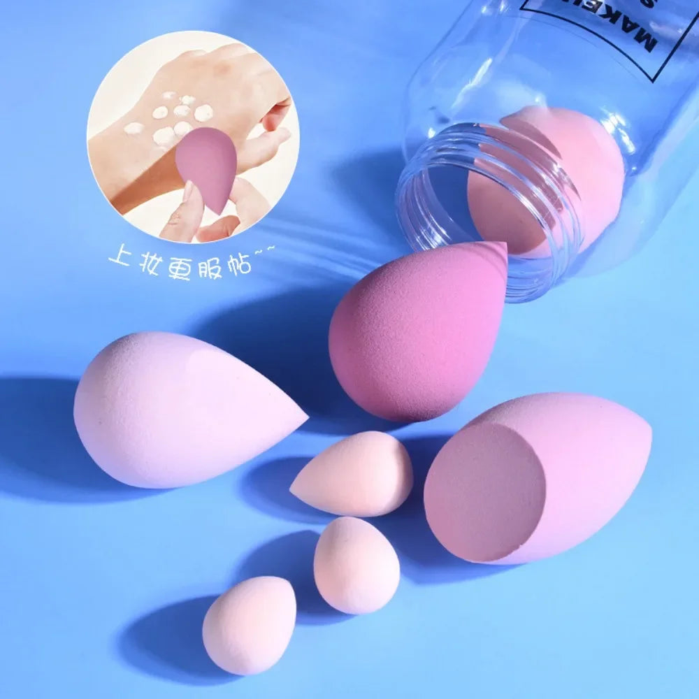 14Pcs Makeup Sponge Blender Beauty Egg with Storage Bottle Cosmetic Puff Foundation Sponges Powder Puffs Make Up Accessories