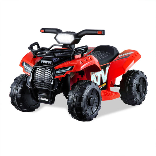 Electric Quad Bike for Kids Gifts 6V Battery Electric Ride on Car Children 18-36 Months Riding Toy Car with Music, USB, Light