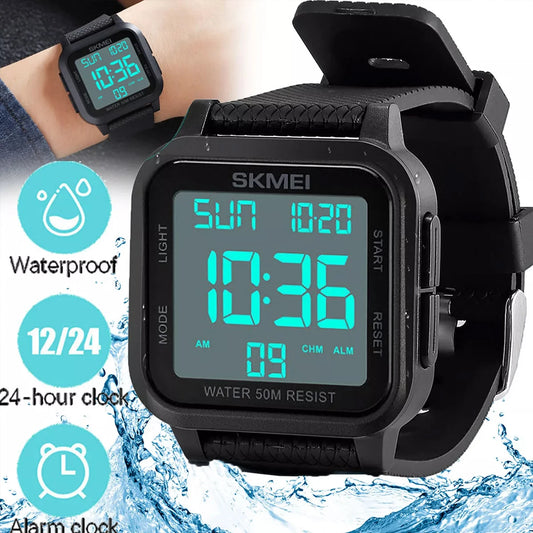 Men's Sports Watch Multifunction luminous Waterproof Alarm Clock Man LED Large Digital Watches Military Electronic Wristwatch