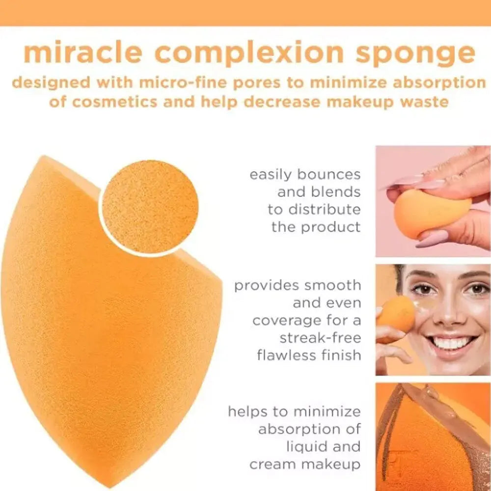 2024 Real Techniques Makeup Brushes Set Foundation Smooth Blender Sponges Puff