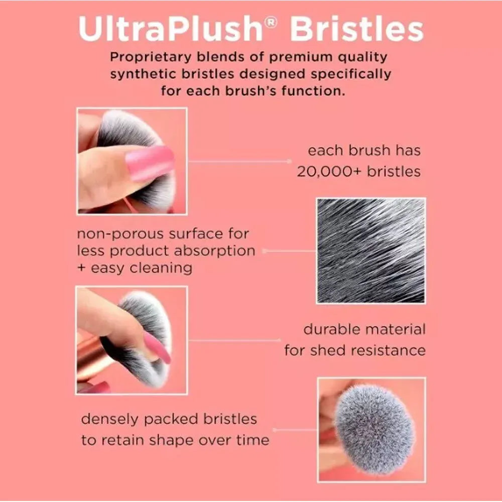 2024 Real Techniques Makeup Brushes Set Foundation Smooth Blender Sponges Puff