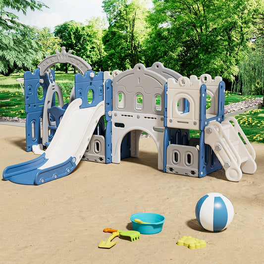 KIDkid Toddler Swing and Slide Playset with Basketball Hoops & Swing for Toddlers Age 3-6 Perfect for Indoor & Outdoor