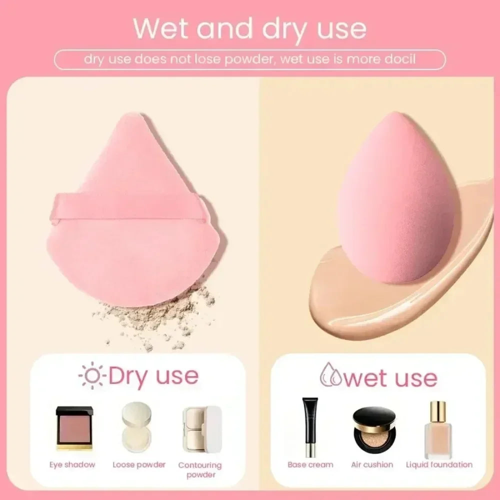 14Pcs Makeup Sponge Blender Beauty Egg with Storage Bottle Cosmetic Puff Foundation Sponges Powder Puffs Make Up Accessories