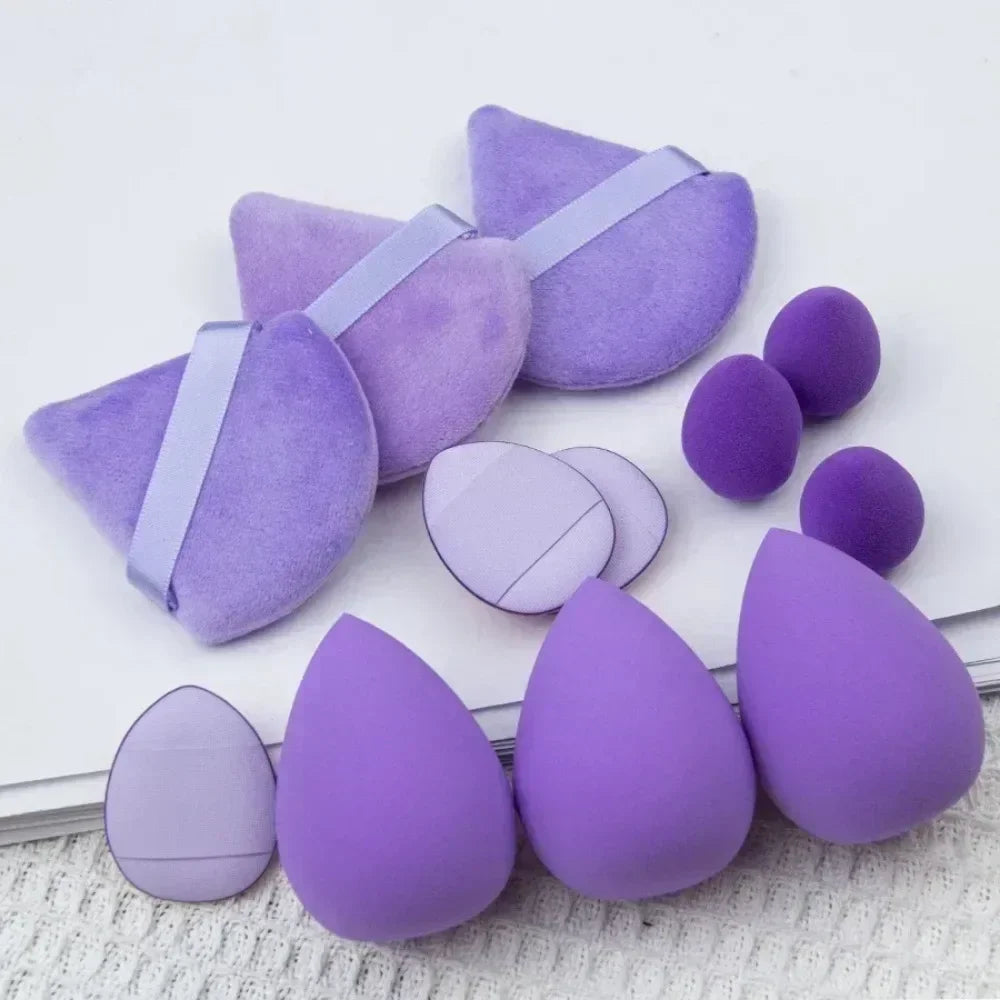 14Pcs Makeup Sponge Blender Beauty Egg with Storage Bottle Cosmetic Puff Foundation Sponges Powder Puffs Make Up Accessories