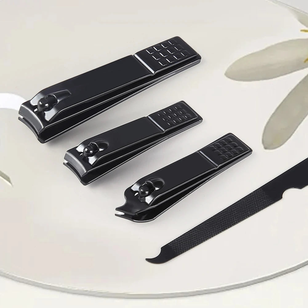 16Pcs Professional Manicure Set Pedicure Set Stainless Steel Nail Cutters Tools Portable with Leather Case for Men Women