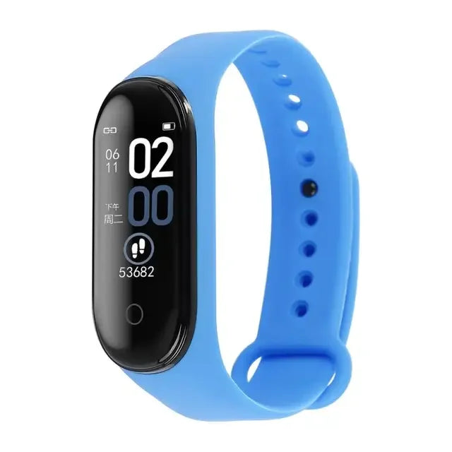 Smart Bracelet M4 M3 Band Color Screen Tracker Watch Heart Rate Blood Pressure Fitness Pedometer